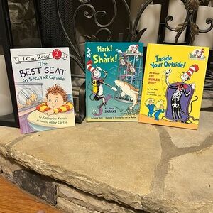 Set of Three Picture Books Dr. Seuss Books and  The Best Seat in Second Grade